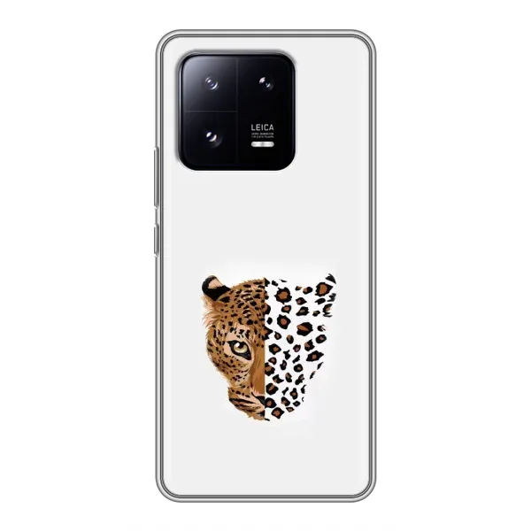 Чехол с рисунком «Леопард на белом» для Xiaomi 13 Pro Чехол с рисунком «Леопард на белом» для Xiaomi 13 Pro