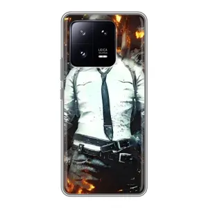 Чохол з картинкою "Герой Pubg" на Xiaomi 13 Pro (Man Пубг)