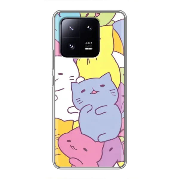 Чехол с рисунком «Милые котики» для Xiaomi 13 Pro