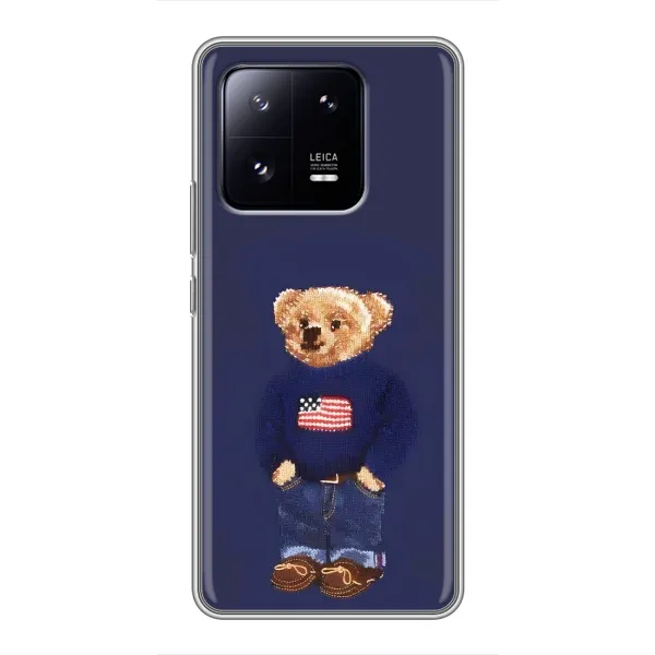 Чехол с рисунком «Мишка USA» для Xiaomi 13 Pro Чехол с рисунком «Мишка USA» для Xiaomi 13 Pro
