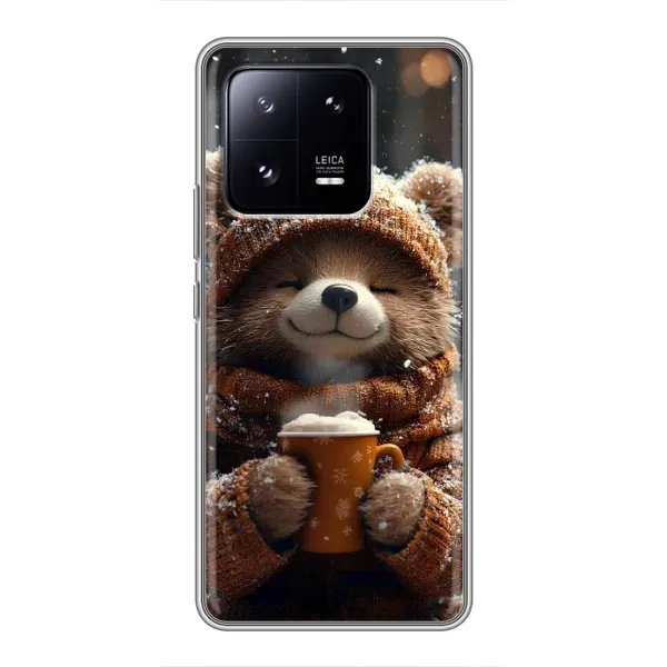 Чехол с рисунком «Медвежонок с кофе» для Xiaomi 13 Pro Чехол с рисунком «Медвежонок с кофе» для Xiaomi 13 Pro