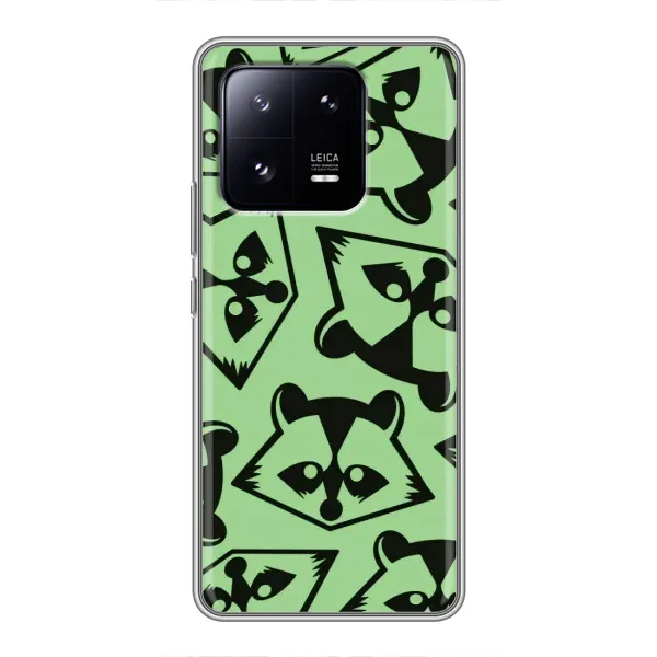 Чехол с рисунком «Мордочки Енота» для Xiaomi 13 Pro Чехол с рисунком «Мордочки Енота» для Xiaomi 13 Pro