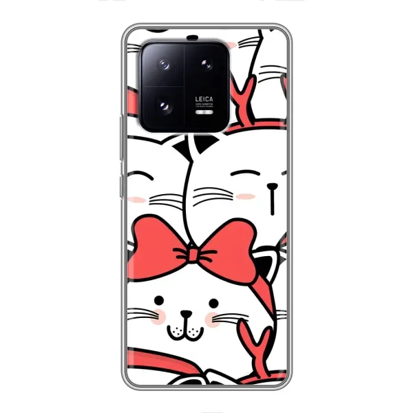 Чехол с рисунком «Новогодние котики» для Xiaomi 13 Pro