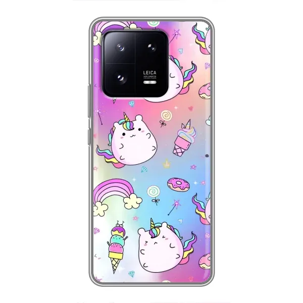Чехол с рисунком «Радуга и Единорог» для Xiaomi 13 Pro