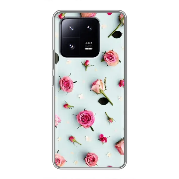 Чехол с рисунком «Разные цветы» для Xiaomi 13 Pro