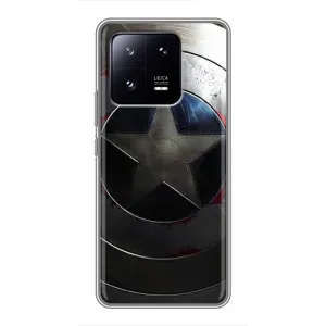 Чехол с Щитом Капитана Америки на Xiaomi 13 Pro (Ретро Щит Капитана)