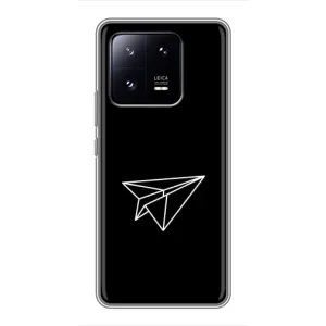Чохол з картинками на чорному фоні для Xiaomi 13 Pro (Літак)