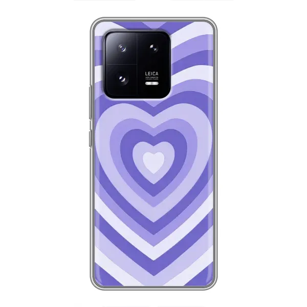 Чехол с рисунком «Сердце фиолет» для Xiaomi 13 Pro Чехол с рисунком «Сердце фиолет» для Xiaomi 13 Pro