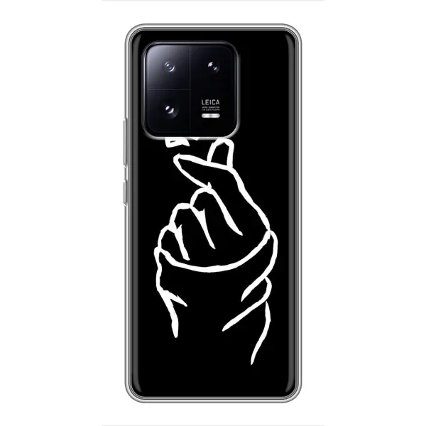 Чехол с рисунком «Сердце на черном» для Xiaomi 13 Pro Чехол с рисунком «Сердце на черном» для Xiaomi 13 Pro