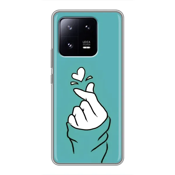 Чехол с рисунком «Сердечко на бирюзовом» для Xiaomi 13 Pro Чехол с рисунком «Сердечко на бирюзовом» для Xiaomi 13 Pro