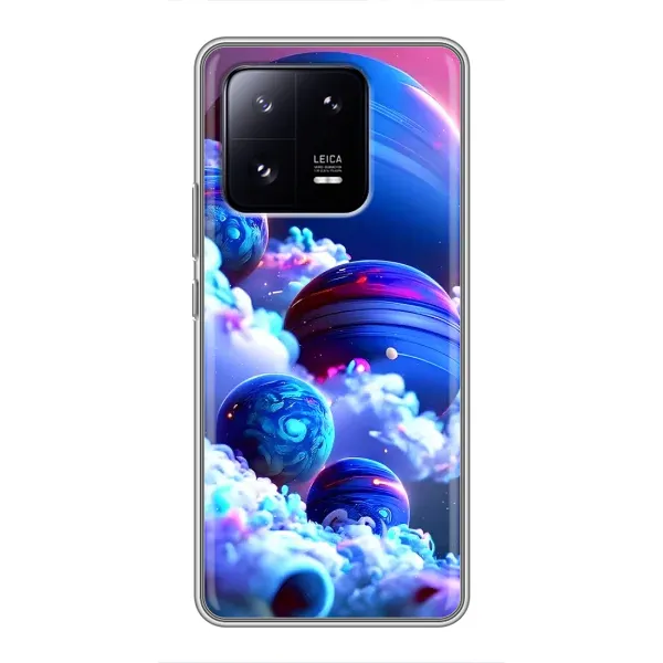 Чехол с рисунком «Синие планеты» для Xiaomi 13 Pro Чехол с рисунком «Синие планеты» для Xiaomi 13 Pro