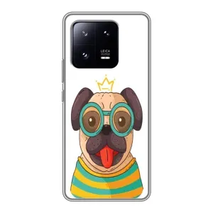 Бампер для Xiaomi 13 Pro с картинкой "Песики" (Собака Король)