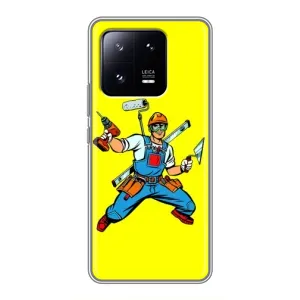 Силіконовий бампер (Працівники) на Xiaomi 13 Pro (Будівельник)