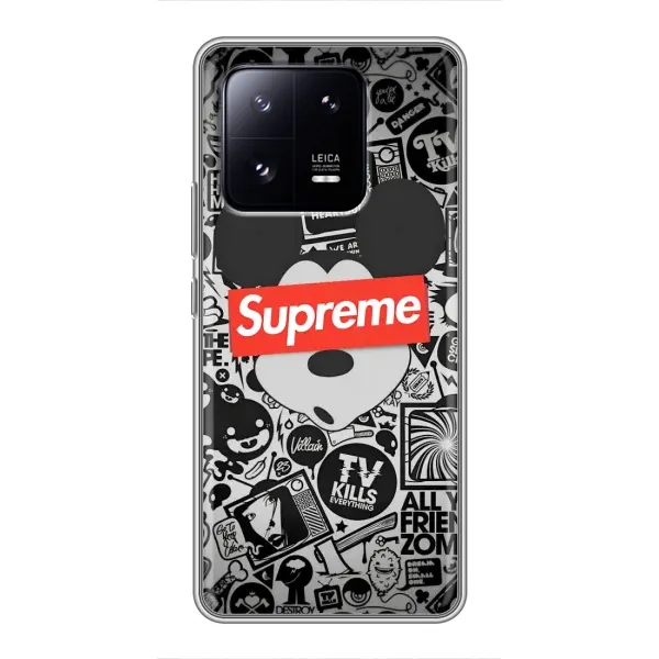 Чехол с рисунком «Supreme Маус» для Xiaomi 13 Pro Чехол с рисунком «Supreme Маус» для Xiaomi 13 Pro