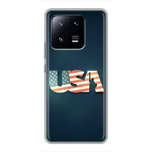 Чехол Флаг USA для Xiaomi 13 Pro