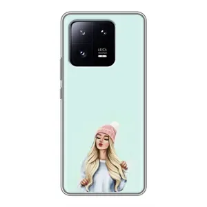 Силиконовый Чехол на Xiaomi 13 Pro с картинкой Стильных Девушек (В шапке)