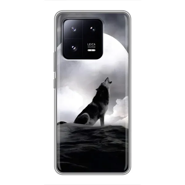 Чехол с рисунком «Волк и луна» для Xiaomi 13 Pro Чехол с рисунком «Волк и луна» для Xiaomi 13 Pro
