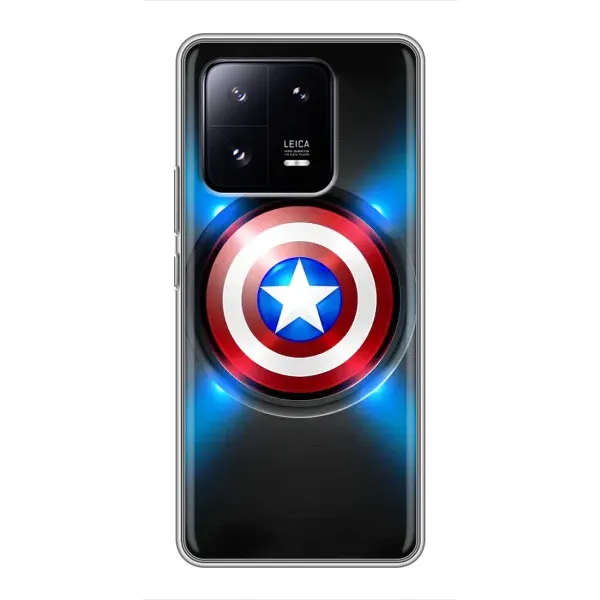 Чехол с рисунком «Яркий Щит Капитана» для Xiaomi 13 Pro Чехол с рисунком «Яркий Щит Капитана» для Xiaomi 13 Pro