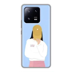 Силиконовый Чехол на Xiaomi 13 Pro с картинкой Стильных Девушек (Желтая кепка)