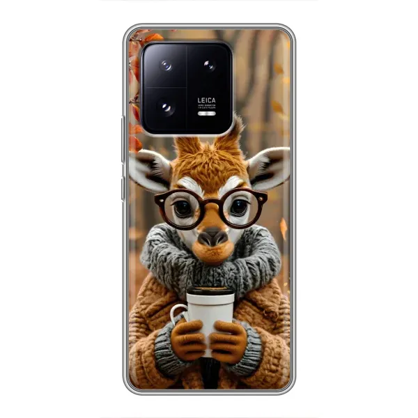 Чехол с рисунком «Жираф с кофе» для Xiaomi 13 Pro Чехол с рисунком «Жираф с кофе» для Xiaomi 13 Pro