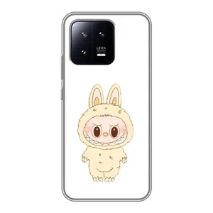 Чохол з принтом Лабубу для Xiaomi 13 (Бежевий Лабубу)