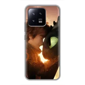 Чехол дракон Беззубик для Xiaomi 13 (Беззубик и Иккинг)