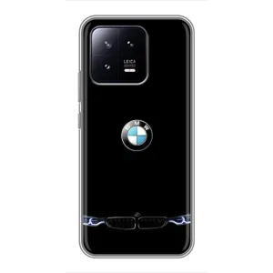 Силиконовый бампер с картинкой машины на Xiaomi 13 (Черный BMW)