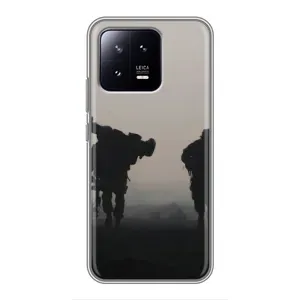 Чехлы на военную тематику для Xiaomi 13 (Бой солдат)