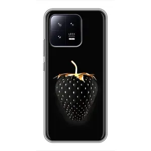 Чехол с изображением вкусной еды для Xiaomi 13 (Чёрная клубника)