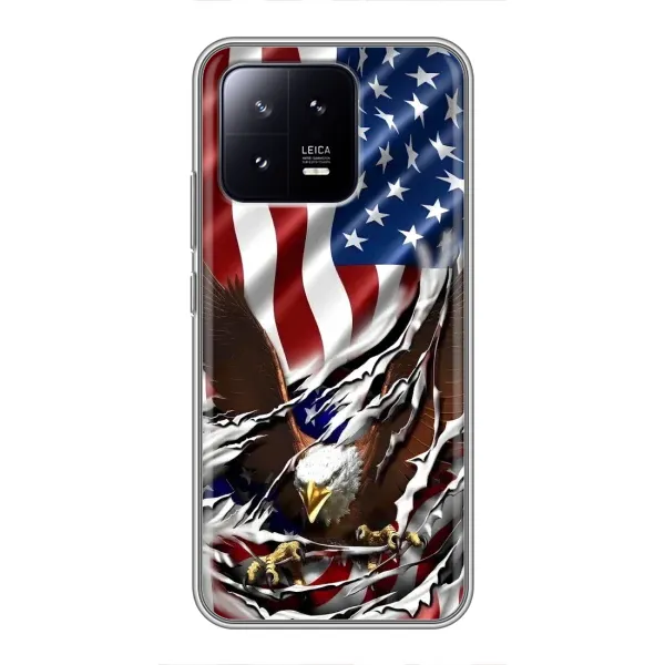 Чехол с рисунком «Флаг USA» для Xiaomi 13 Чехол с рисунком «Флаг USA» для Xiaomi 13