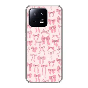 Чехол банты для Xiaomi 13 (Фон бантики)