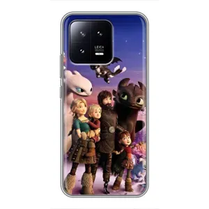 Чехол дракон Беззубик для Xiaomi 13 (Герои дракона)