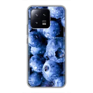 Чехол с изображением вкусной еды для Xiaomi 13 (Голубика)