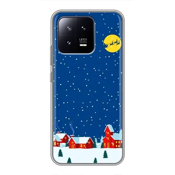Чехол с рисунком «Город в снегу» для Xiaomi 13