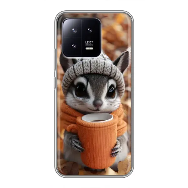 Чехол с рисунком «Грызунчик с кофе» для Xiaomi 13 Чехол с рисунком «Грызунчик с кофе» для Xiaomi 13