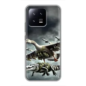Чохол з малюнком «Гусіні і крокоділо» для Xiaomi 13