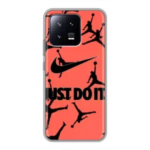 Силиконовый Чехол Nike Air Jordan на Сяоми 13 (Just Do It)