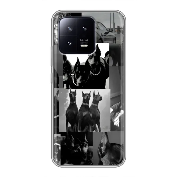 Чехол с рисунком «Коллаж Доберман» для Xiaomi 13 Чехол с рисунком «Коллаж Доберман» для Xiaomi 13