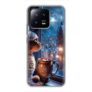 Чехлы на Новый Год Xiaomi 13 (Кот новогодний)