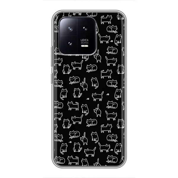 Чехол с рисунком «Котики на черном» для Xiaomi 13 Чехол с рисунком «Котики на черном» для Xiaomi 13