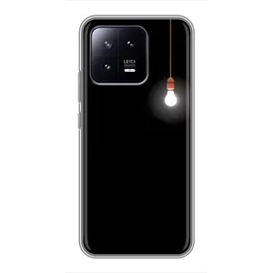 Чохол з картинками на чорному фоні для Xiaomi 13 (Лампочка)