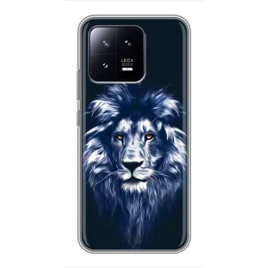 Чохол з картинкою на Xiaomi 13 (Лев – синій)