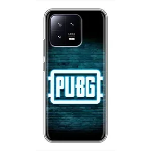 Чехол (TPU) с картинкой "Лого Пабг" на Сяоми 13 (Лого PUBG)