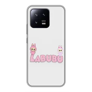 Чохол з принтом Лабубу для Xiaomi 13 (Логотип Лабубу)