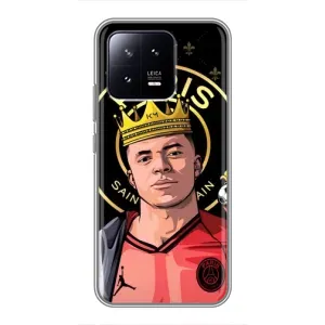 Чехол (TPU) с Футболистом на Xiaomi 13 (Mbappe King)