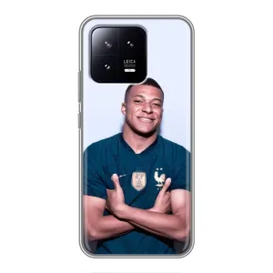 Чехол (TPU) с Футболистом на Xiaomi 13 (Мбаппешичка)