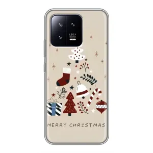 Чехол Санта Клаус для Xiaomi 13 (Merry Christmas)