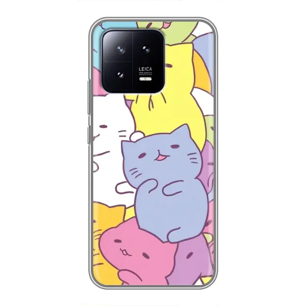 Чехол с рисунком «Милые котики» для Xiaomi 13
