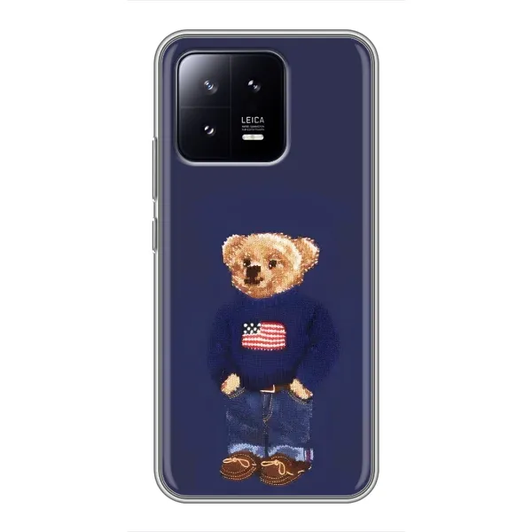 Чехол с рисунком «Мишка USA» для Xiaomi 13 Чехол с рисунком «Мишка USA» для Xiaomi 13
