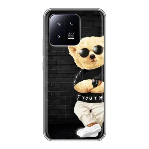 Чехлы Мишка Тедди для Сяоми 13 (Мишка в очках)